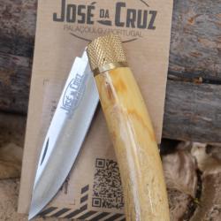 Couteau Pliant Traditionnel Jose Da Cruz Rustica Folder Portugal Lame Acier Carbone Bois Virole