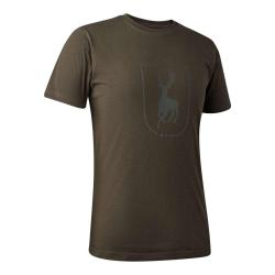 T shirt Deer Marron Deerhunter