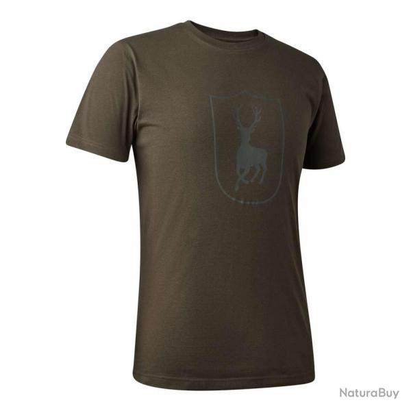 T shirt Deer Marron Deerhunter