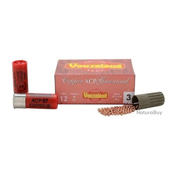 Cartouches "Copper ACP Greenwad" 28Gr BJ - Cal 12/67 Vouzelaud 04