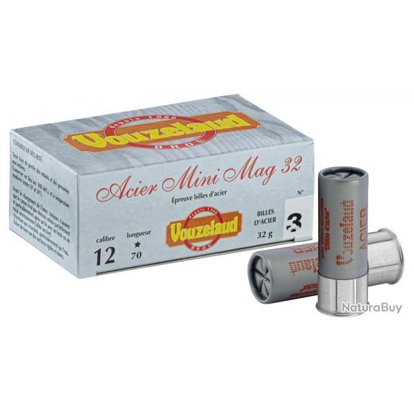 Cartouches "Acier Mini Mag" 32Gr BJ - Cal 12/70 Vouzelaud 03