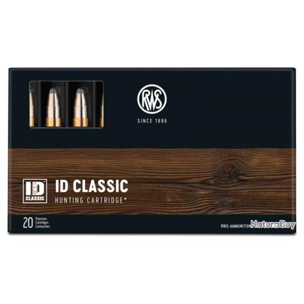 20 balles ID CLASSIC Cal. 7X64 162 GRS RWS