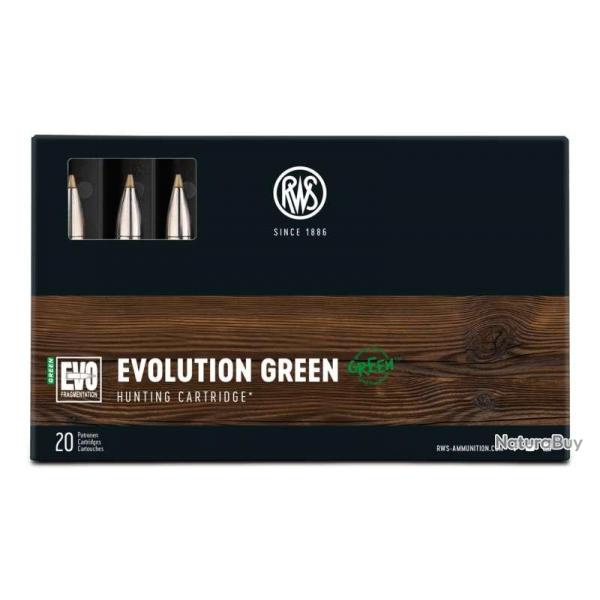 20 balles EVO GREEN 7 REM MAG 127GRS RWS