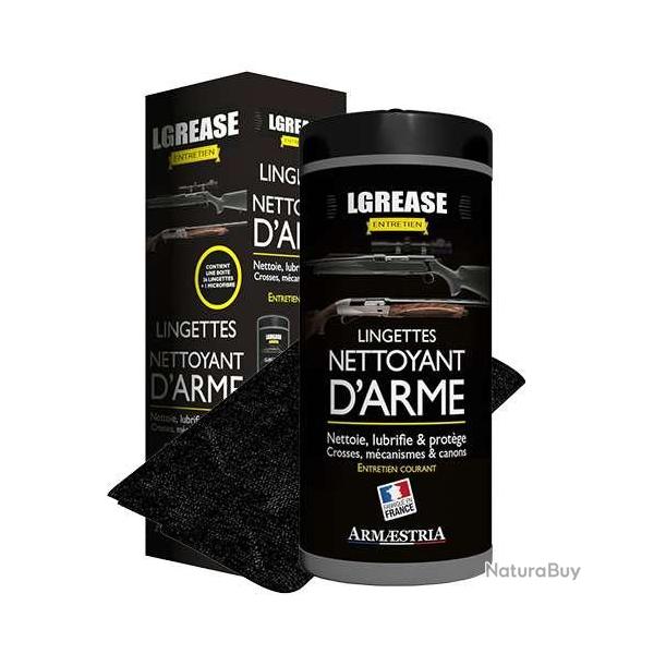 Nettoyant LUBRIFIANT LINGETTE LGREASE 36 PIECES ARMAESTRIA