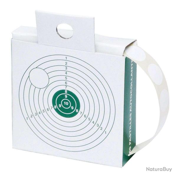 Boite de 500 gommettes Diam 19 Januel Blanc