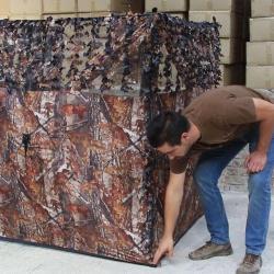 Hutteau camo à ouverture rapide