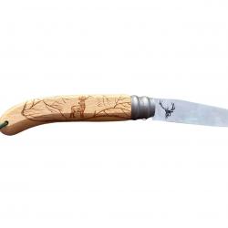Couteau bois de hêtre modèle Cerf Gravoo
