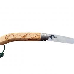 Couteau bois de hêtre modèle Faisan Gravoo