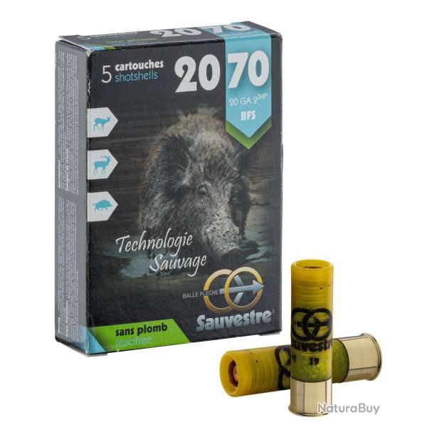 5 balles flche pour fusil BFS sans plomb - Cal 20/70 SAUVESTRE