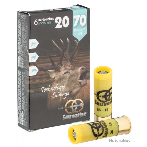6 balles flche pour fusil - Cal 12/70 SAUVESTRE