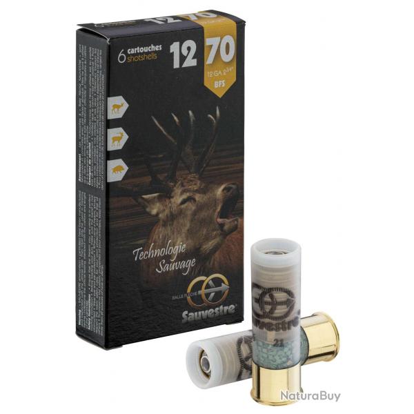 6 balles flche pour fusil - Cal 12/70 SAUVESTRE