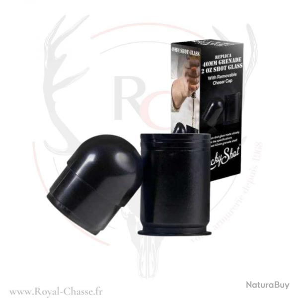 Lot de 4 verres  shooter noir lance grenade C/.40mm Lucky Shot