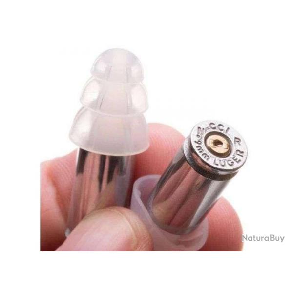 Bouchons d'oreilles nickels Lucky Shot