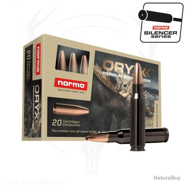 20 balles ORYX SILENCER Cal. 308 WIN 165 GRS NORMA