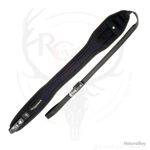 Bretelles Noprne pour Carabines avec Attaches Rapides Niggeloh Noir