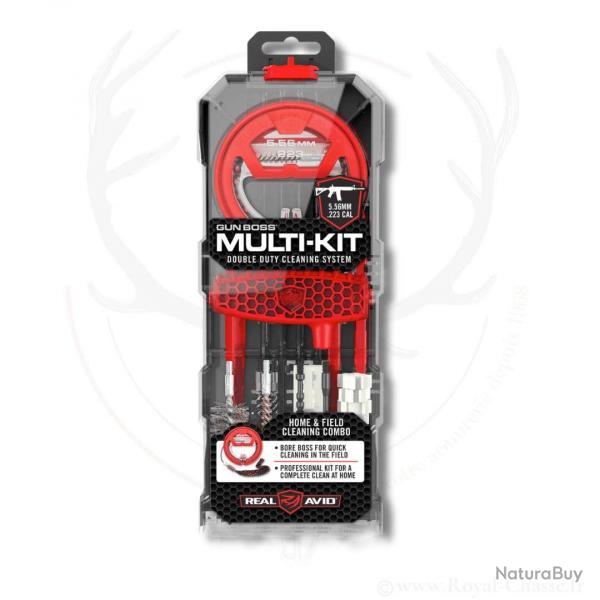 Kit de nettoyage Gun Boss Multi-Kit Real Avid .243/.260/6.5MM RIFLE