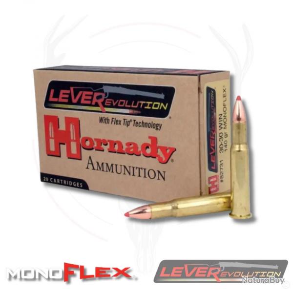 Munitions LEVERevolution MonoFlex 30-30WIN 140GRS Hornady