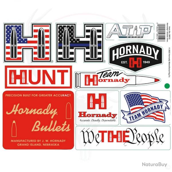 Feuille de stickers Hornady