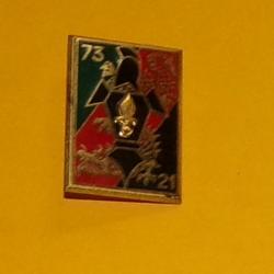 LEGION : 73 - 21 Génie Légion, noir rouge noir, retirage R 75 , rectangle vert rouge et noir à un dr