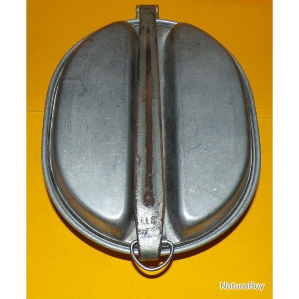 ARMEE AMERICAINE U.S : GAMELLE PLATE DE L'ARMEE AMERICAINE , GRAVURE U.S  , VENDU EN BON ETAT VOIR P