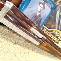 Fusil Cosmi lusso  exceptionnelle Gravure canards cal 12/70 canon 68cm bois grade collection