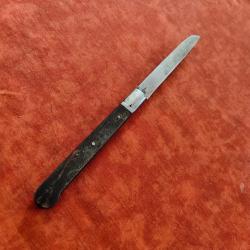 Rare ancien couteau canif, ISSARD FRERES, Corne, Lame carbone 1920 environ