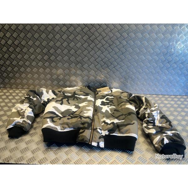 blouson veste mil-tec aviateur bombers camo urban taille xl neuf