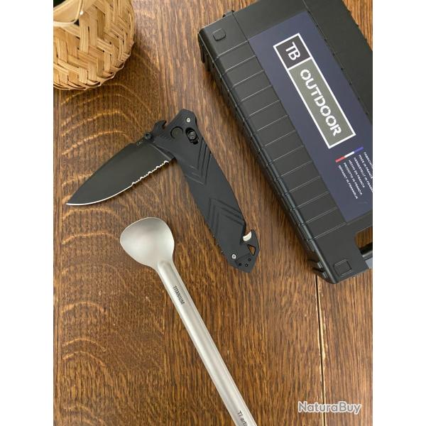 Couteau CAC Tatoo GIGN noir Arme Franaise - Survie et Outdoor