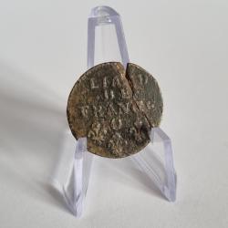 Liard de France Louis XIV au Buste Agé 1799 O Riom