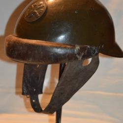 CASQUE Mle 1935/37 CHAR DE COMBAT-CAMPAGNE DE FRANCE 1940-FRENCH TANK HELMET 2°WW