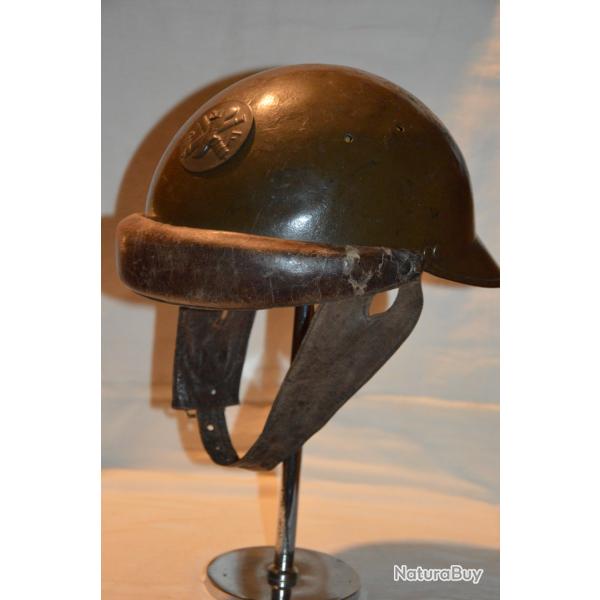 CASQUE Mle 1935/37 CHAR DE COMBAT-CAMPAGNE DE FRANCE 1940-FRENCH TANK HELMET 2°WW