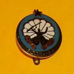 INSIGNE PARACHUTISTE : 602° Groupe d'Infanterie de l'Air, Cie Parachutiste, émail, dos grenu , cercl