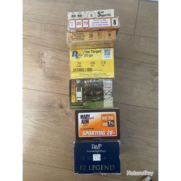 Lot calibre 20
