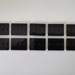 Lego lot de 10 socles noirs pour figurines