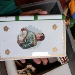 CAMUS Napoléon 1769-1969 Porcelaine Blanche de LIMOGES Bouteille de Cognac VIDE Ancienne et Rare !