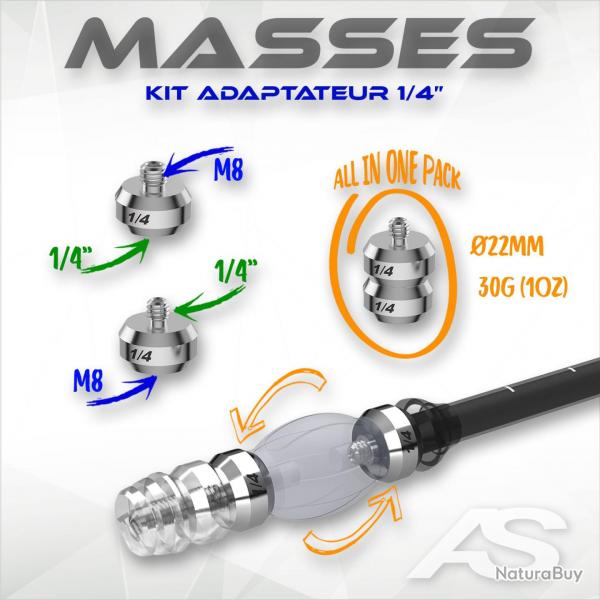 ARC SYSTEME - Kit Adaptateur 1/4" LW30g