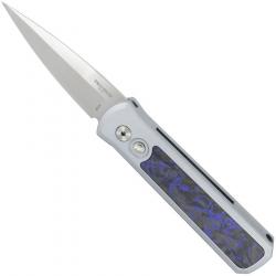 Godson 2 Aluminium / Purple Marble Carbon Fiber Blade Show West 2025 - Pro-Tech