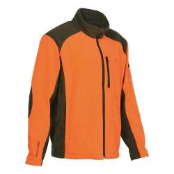 Blouson Polaire Brodé polyester kaki orange taille M à 4XL M