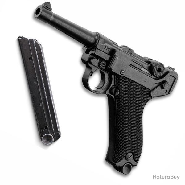 Pistolet Luger P08 Parabellum Crosse Métal 25.5cm - Denix Normal