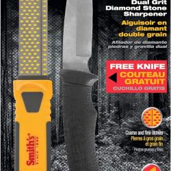 Pack Affûteur diamant + couteau fixe SMITH'S