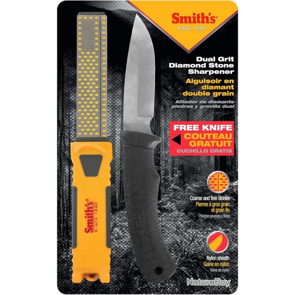 Pack Affteur diamant + couteau fixe SMITH'S