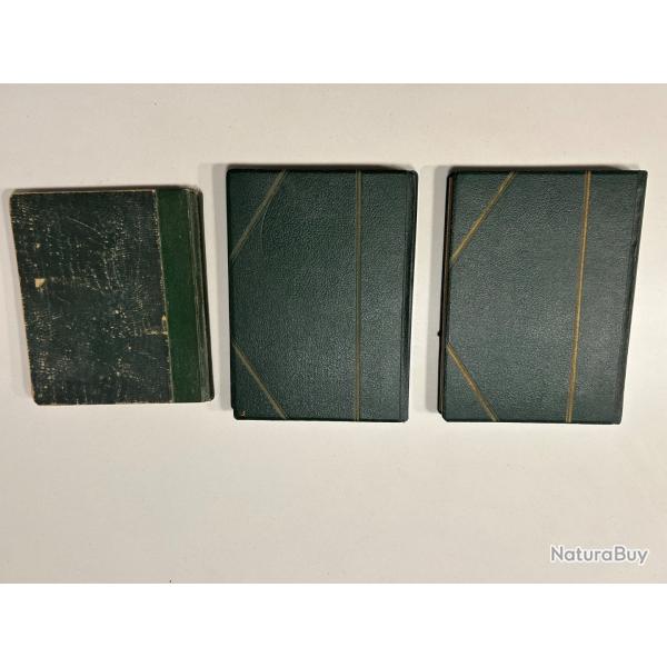 collection de timbres dans trois livrets