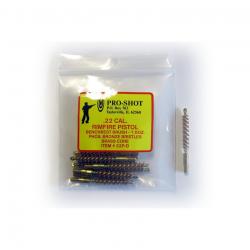 12 Ecouvillons Proshot  Bronze Pour Calibre .22/ 5,56mm