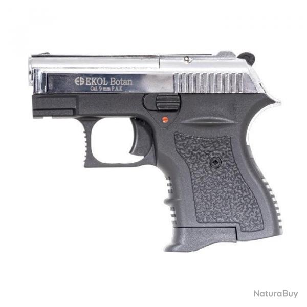 Vente flash ! Pistolet  blanc Ekol Botan - Cal. 9 mm PA - Chrom
