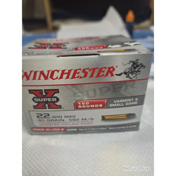 Munitions 22 magnum ,3 boites.