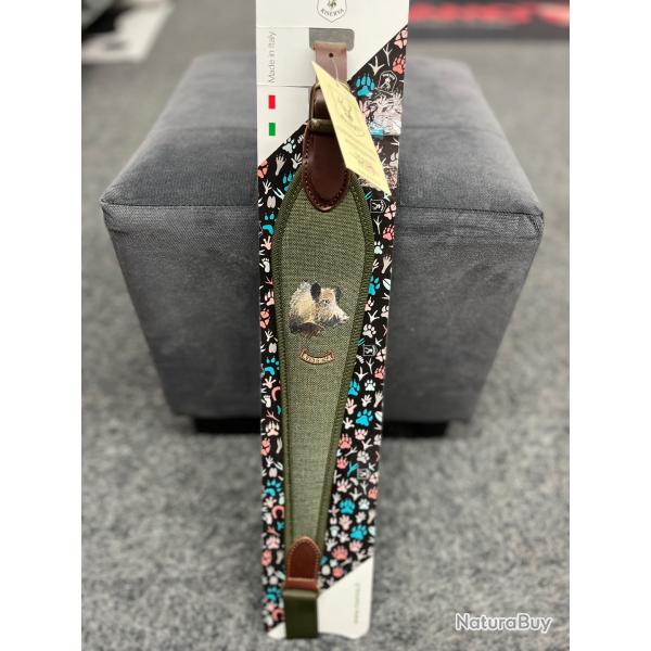 BRETELLE RISERVA TISSU VERT SANGLIER