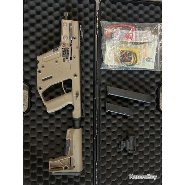 Carabine KRISS Vector SBR GEN2 FDE Cal.9x19 + HOLOSUN + chargeurs GLOCK 30 / 10 cart