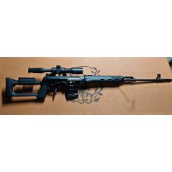 Izmash Tigr, véritable Dragunov pour les civils en 7.62x54R avec son chargeur et sa lunette