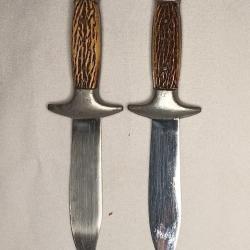 2 anciens petit couteaux Scout inox vintage