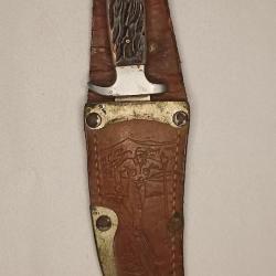 Ancien couteau de chasse MORA souvenir de SUISSE